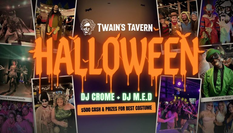Halloween Party with Crome + M.E.D at Twain's Tavern