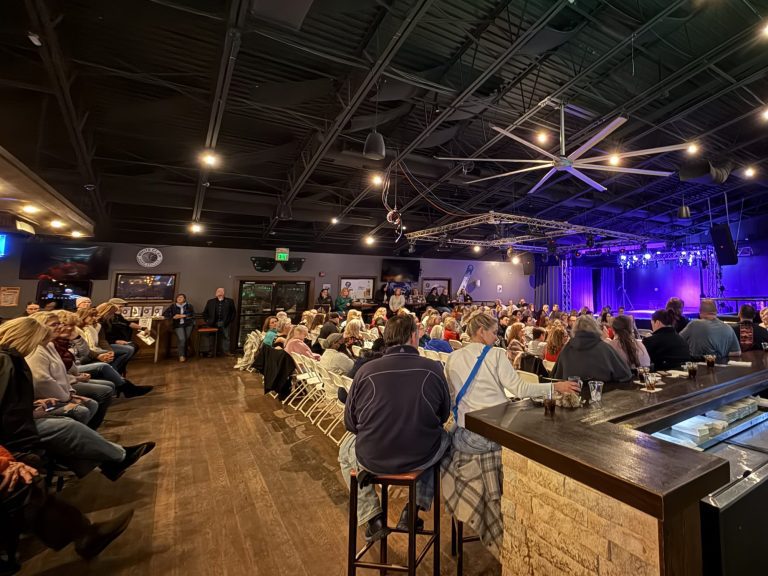 A full house for a seated ticketed show at Twain's Tavern